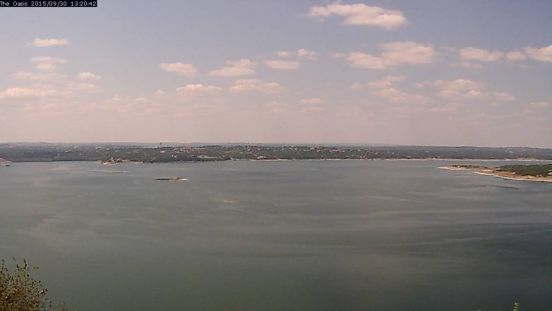 Lake Travis webcam, September 30, 2015 12:25 PM CT