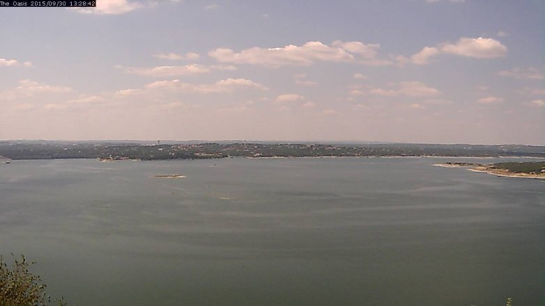 Lake Travis webcam, September 30, 2015 12:35 PM CT