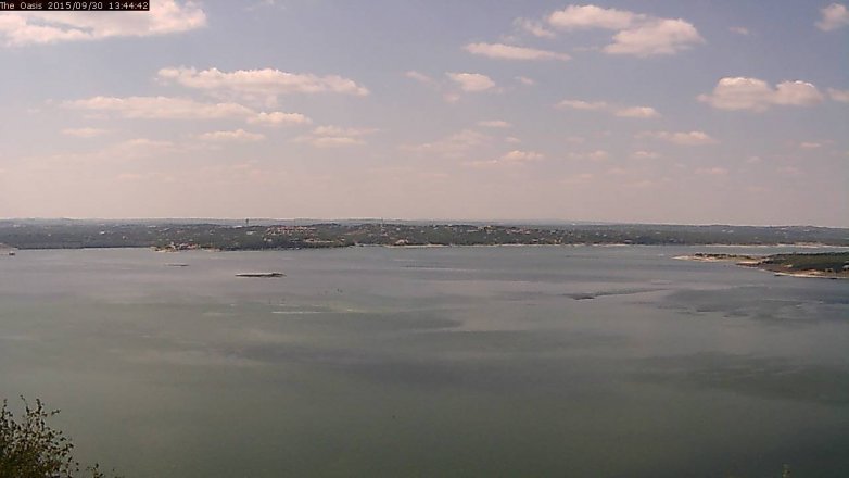 Lake Travis webcam, September 30, 2015 12:50 PM CT