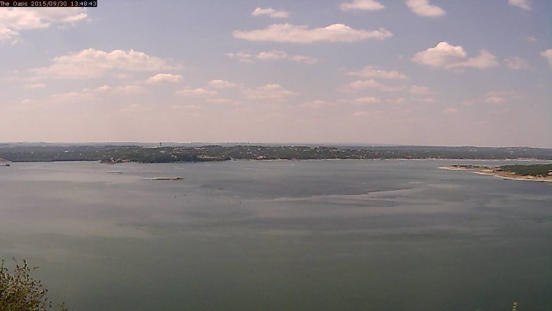 Lake Travis webcam, September 30, 2015 12:55 PM CT