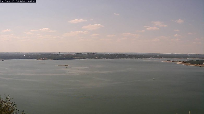 Lake Travis webcam, September 30, 2015 1:55 PM CT