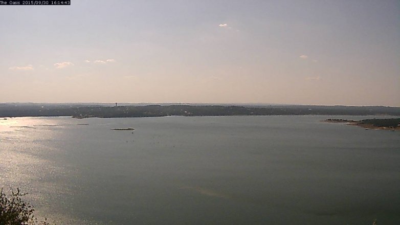 Lake Travis webcam, September 30, 2015 3:20 PM CT