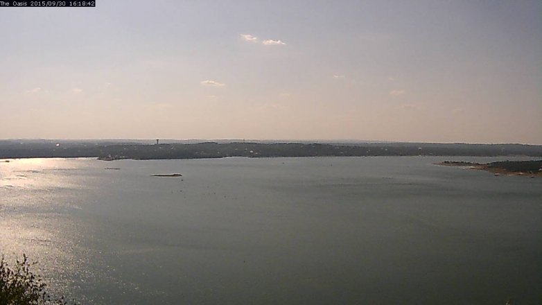 Lake Travis webcam, September 30, 2015 3:25 PM CT