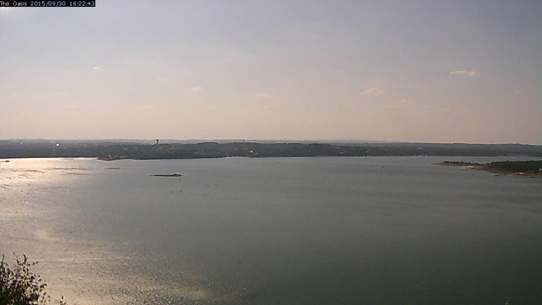 Lake Travis webcam, September 30, 2015 3:30 PM CT