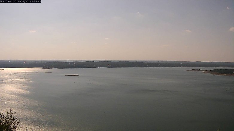 Lake Travis webcam, September 30, 2015 3:35 PM CT