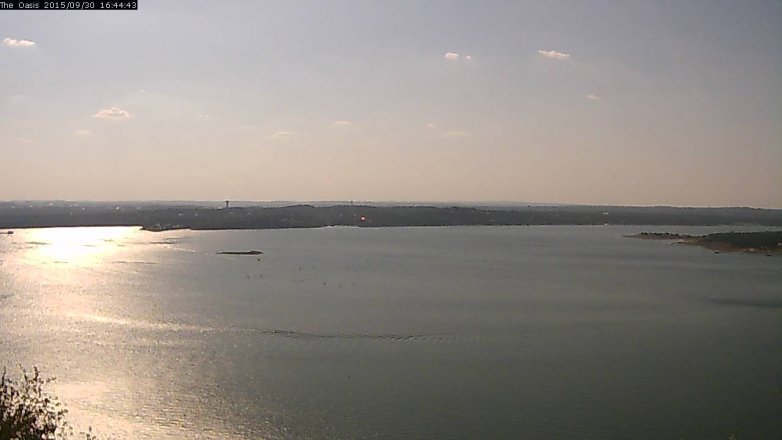 Lake Travis webcam, September 30, 2015 3:50 PM CT