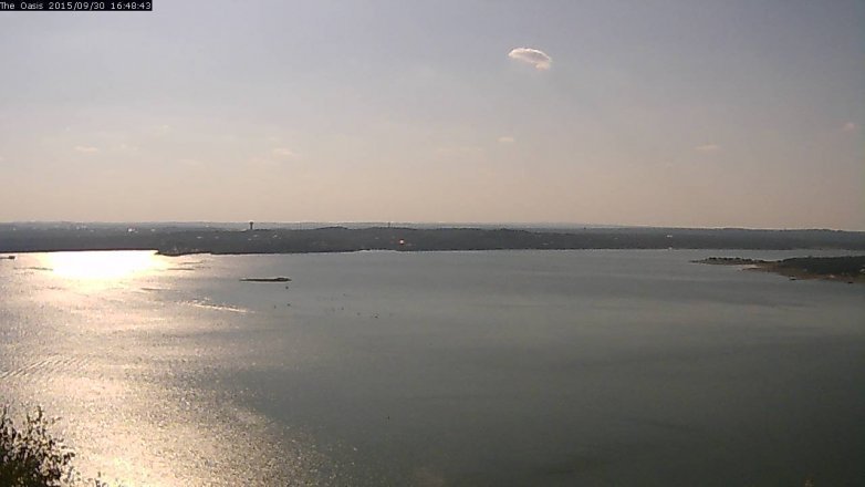 Lake Travis webcam, September 30, 2015 3:55 PM CT