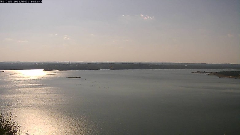 Lake Travis webcam, September 30, 2015 4:00 PM CT
