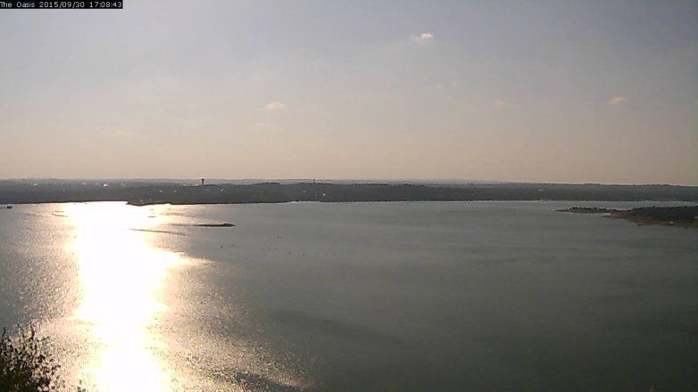 Lake Travis webcam, September 30, 2015 4:15 PM CT