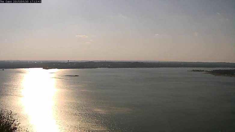 Lake Travis webcam, September 30, 2015 4:20 PM CT