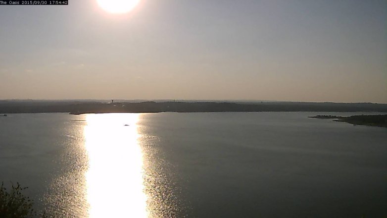 Lake Travis webcam, September 30, 2015 5:00 PM CT