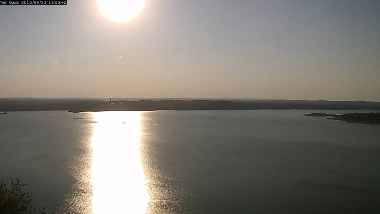 Lake Travis webcam, September 30, 2015 5:05 PM CT