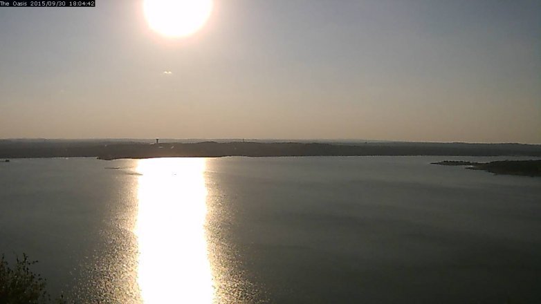 Lake Travis webcam, September 30, 2015 5:10 PM CT