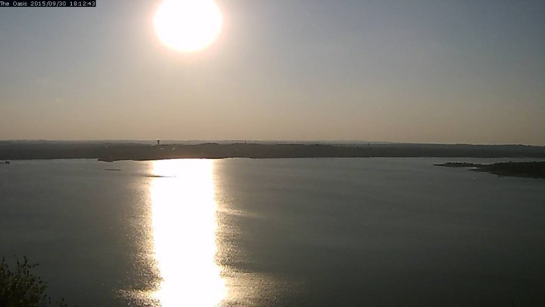 Lake Travis webcam, September 30, 2015 5:20 PM CT