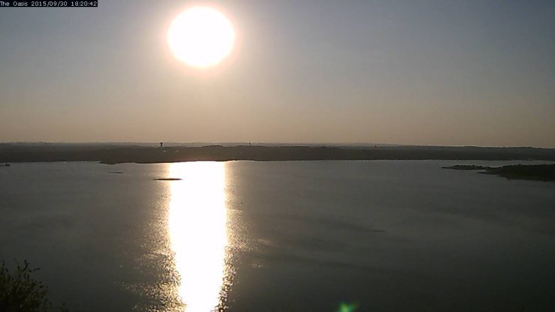 Lake Travis webcam, September 30, 2015 5:25 PM CT