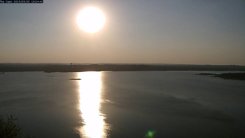 Lake Travis webcam, September 30, 2015 5:30 PM CT