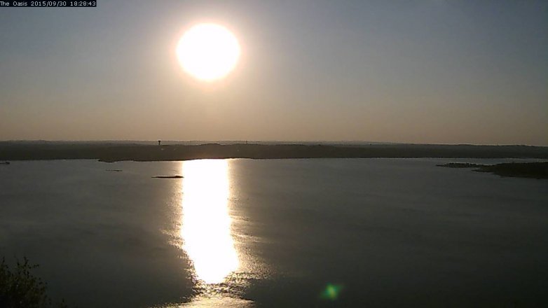 Lake Travis webcam, September 30, 2015 5:35 PM CT