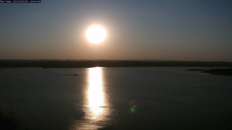 Lake Travis webcam, September 30, 2015 5:50 PM CT
