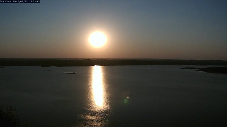 Lake Travis webcam, September 30, 2015 6:00 PM CT