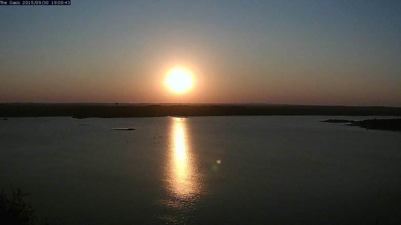 Lake Travis webcam, September 30, 2015 6:05 PM CT