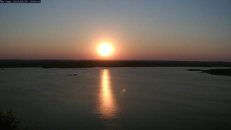 Lake Travis webcam, September 30, 2015 6:10 PM CT