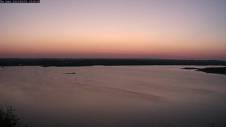 Lake Travis webcam, September 30, 2015 6:40 PM CT