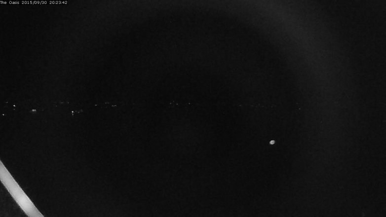 Lake Travis webcam, September 30, 2015 7:30 PM CT