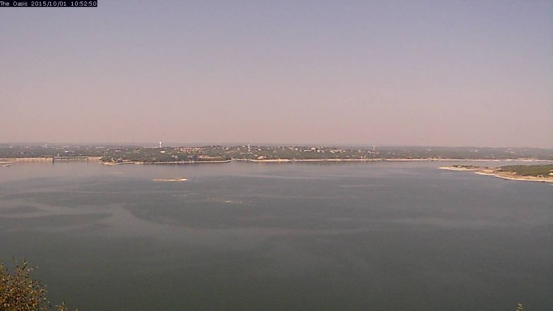 Lake Travis webcam, October 1, 2015 10:00 AM CT