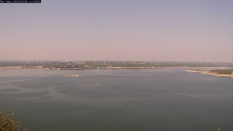 Lake Travis webcam, October 1, 2015 10:05 AM CT