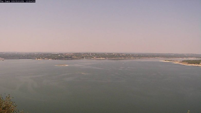Lake Travis webcam, October 1, 2015 11:10 AM CT