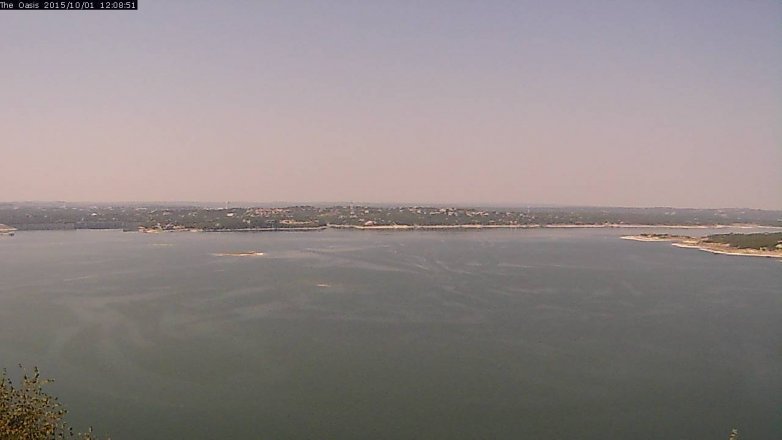 Lake Travis webcam, October 1, 2015 11:15 AM CT