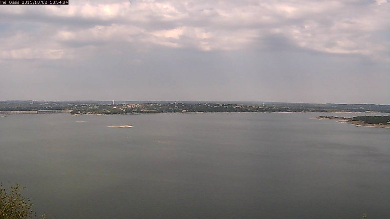 Lake Travis webcam, October 2, 2015 10:00 AM CT