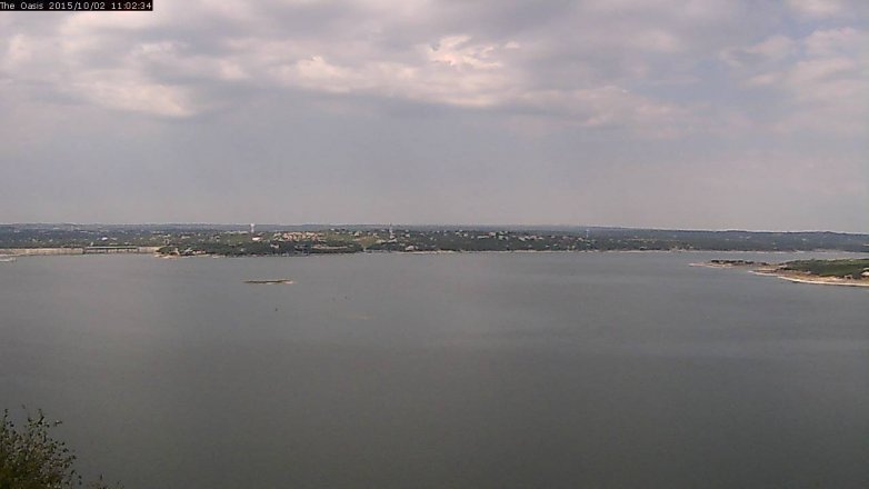 Lake Travis webcam, October 2, 2015 10:10 AM CT