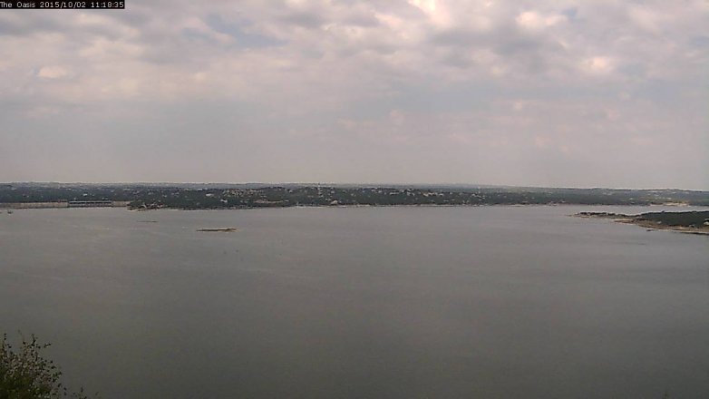 Lake Travis webcam, October 2, 2015 10:25 AM CT