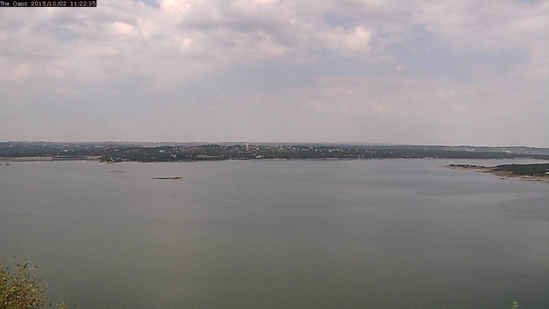 Lake Travis webcam, October 2, 2015 10:30 AM CT