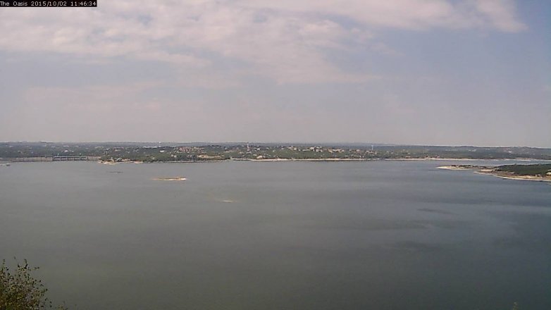 Lake Travis webcam, October 2, 2015 10:55 AM CT