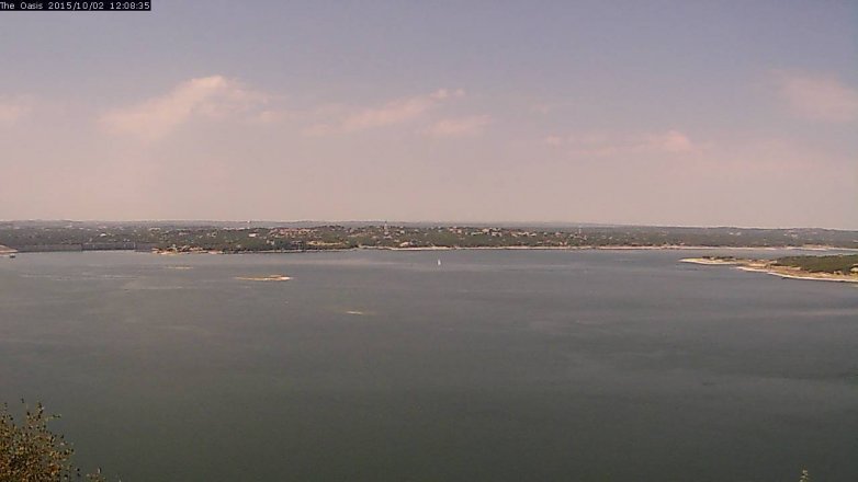 Lake Travis webcam, October 2, 2015 11:15 AM CT