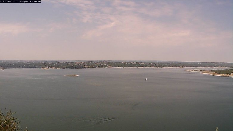 Lake Travis webcam, October 2, 2015 11:30 AM CT