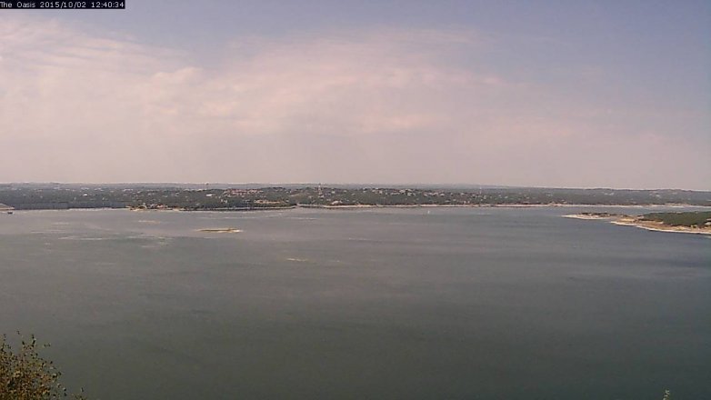 Lake Travis webcam, October 2, 2015 11:50 AM CT