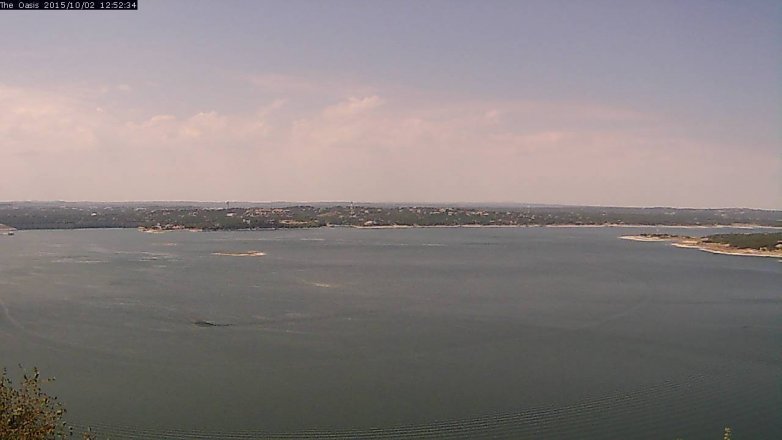 Lake Travis webcam, October 2, 2015 12:00 PM CT