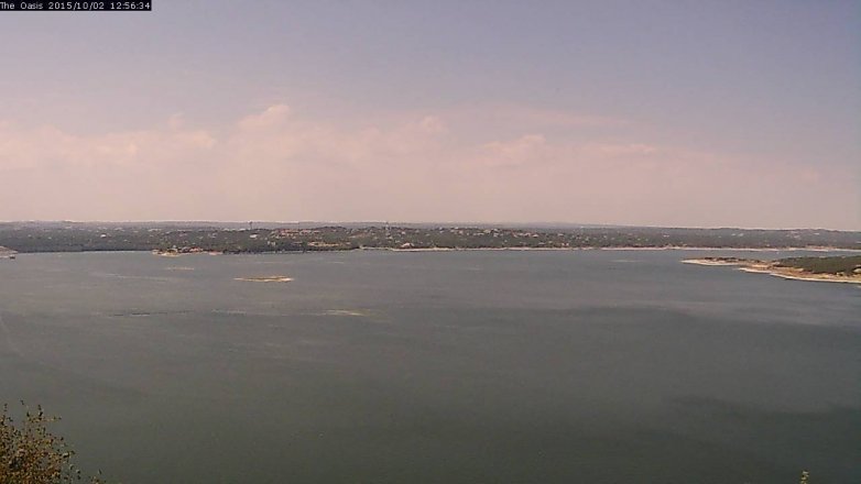 Lake Travis webcam, October 2, 2015 12:05 PM CT