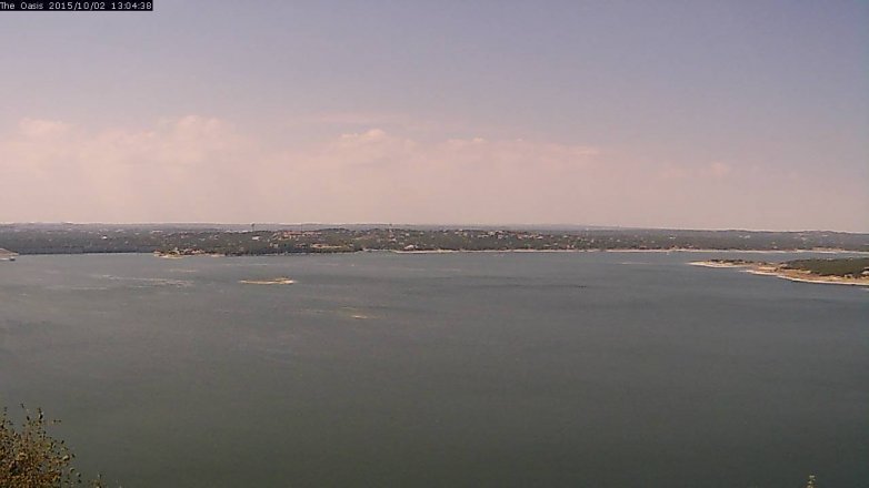 Lake Travis webcam, October 2, 2015 12:10 PM CT