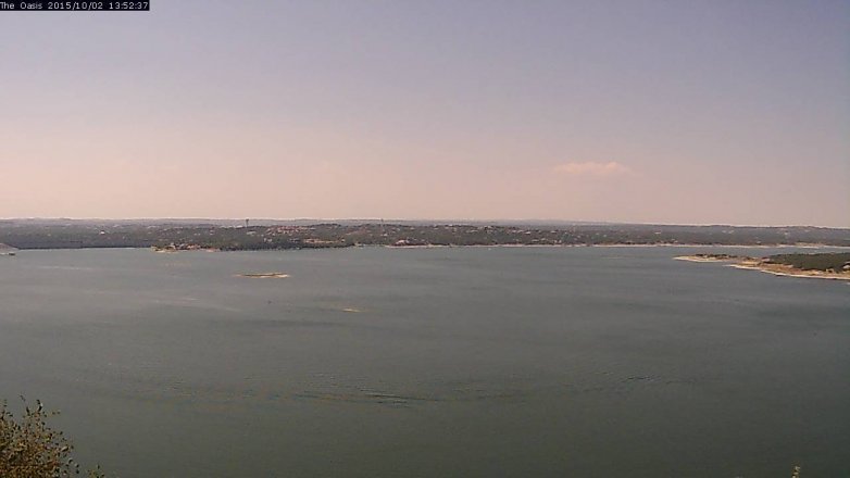 Lake Travis webcam, October 2, 2015 1:00 PM CT