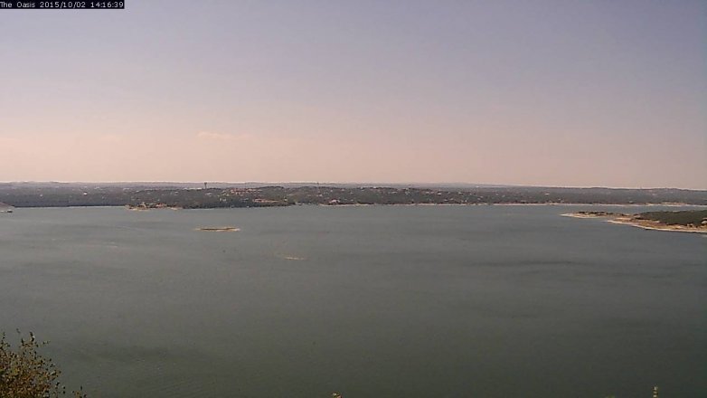Lake Travis webcam, October 2, 2015 1:25 PM CT