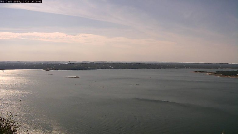 Lake Travis webcam, October 2, 2015 3:15 PM CT