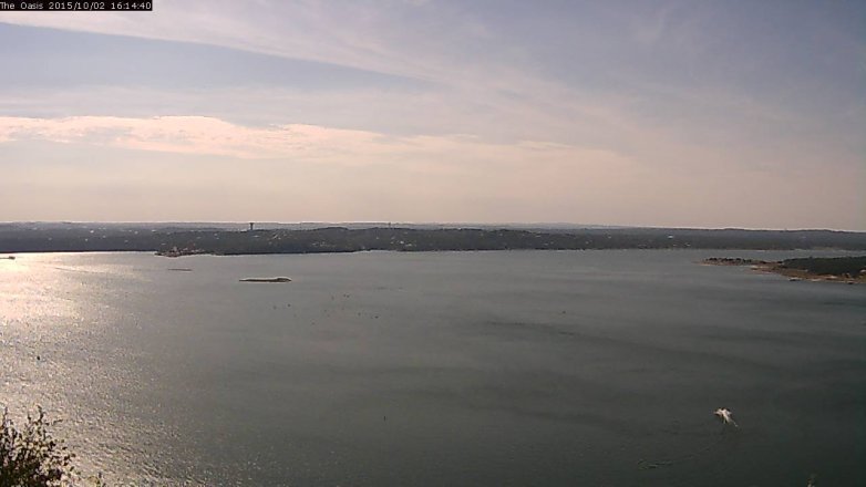 Lake Travis webcam, October 2, 2015 3:20 PM CT