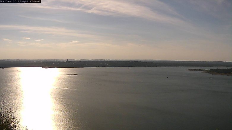 Lake Travis webcam, October 2, 2015 4:15 PM CT