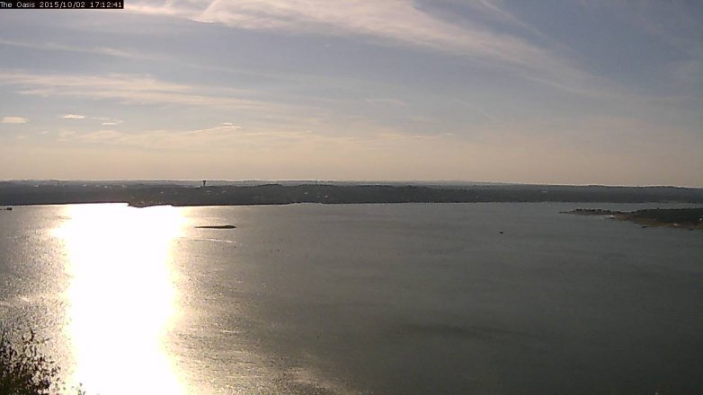 Lake Travis webcam, October 2, 2015 4:20 PM CT
