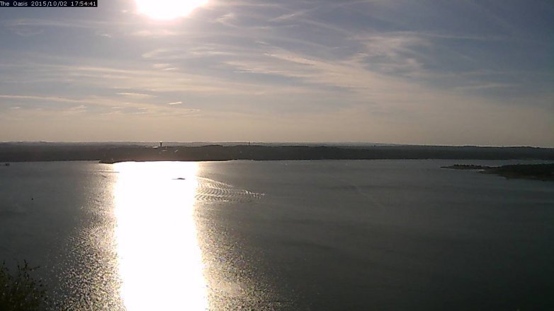 Lake Travis webcam, October 2, 2015 5:00 PM CT