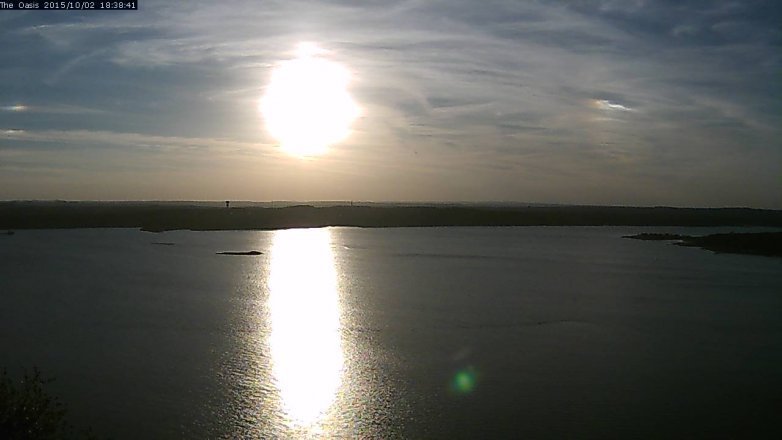 Lake Travis webcam, October 2, 2015 5:45 PM CT